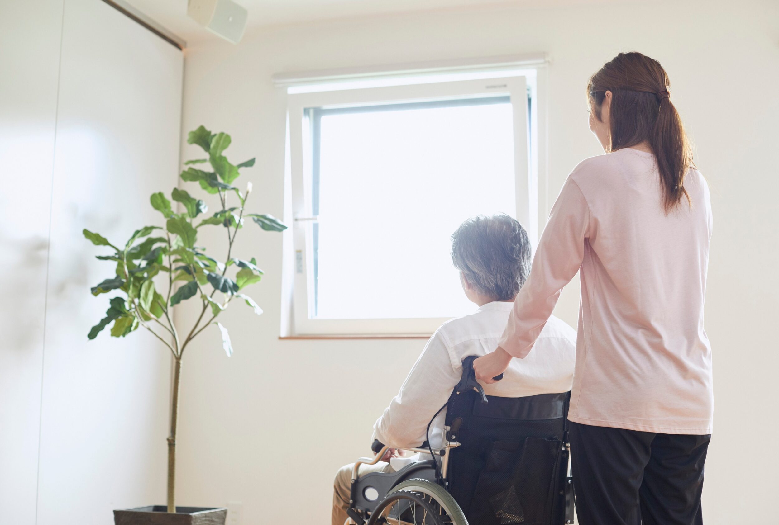 ご家族への介助方法の相談の様子